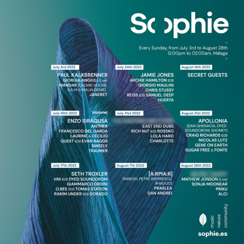 Sophie: una serie de eventos al aire libre en la emergente ciudad de Málaga. 29